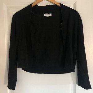 Black Calvin Klein Cropped Cardigan - medium